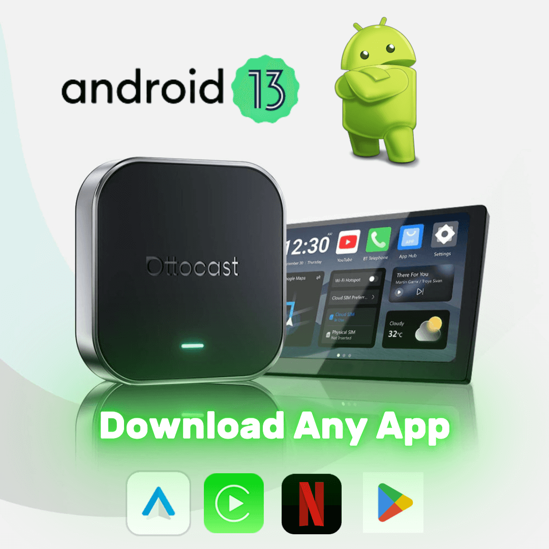 OTTOCAST E2 – 🚗 2026 Upgrade Turn Your Car Into a Smart Android