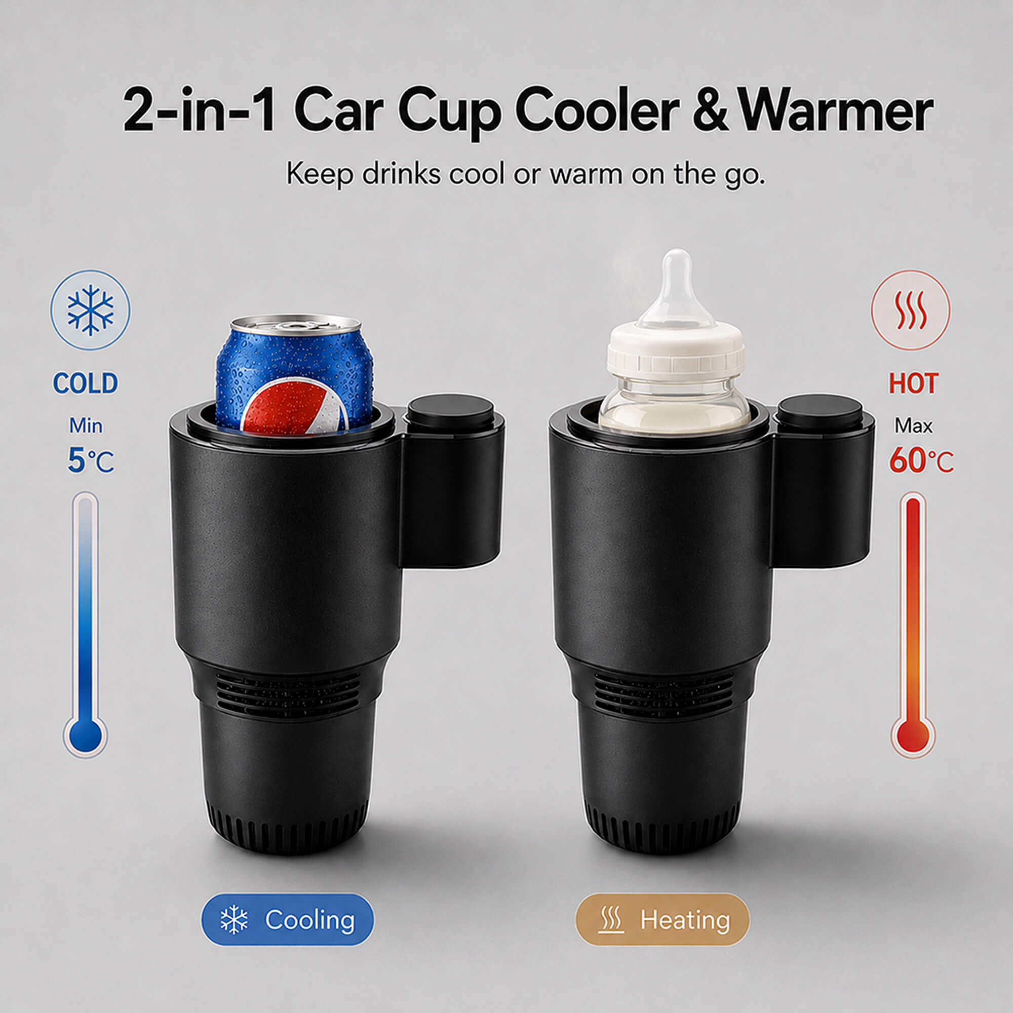 12V Car Cup Cooler & Warmer