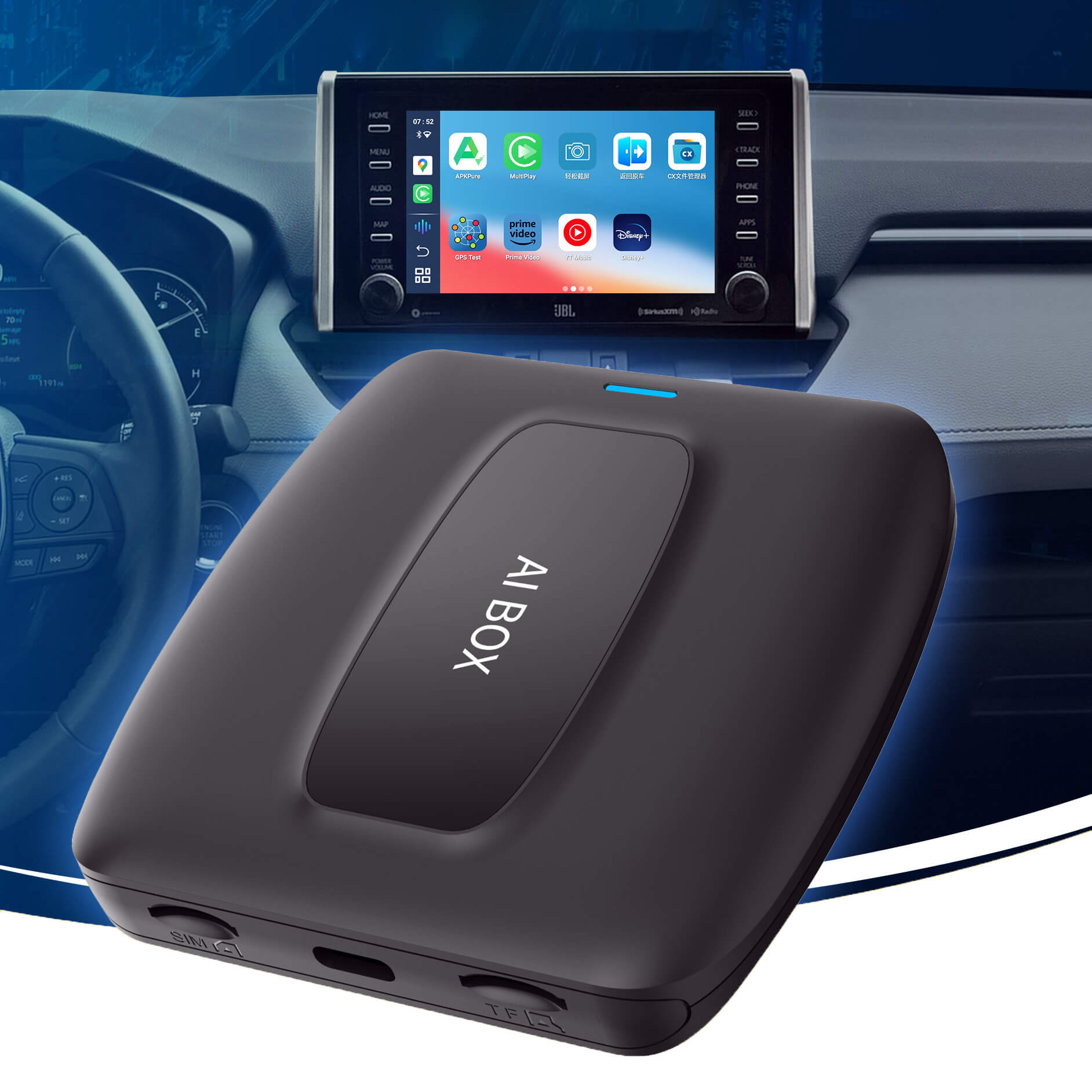 DM ™ Magische CarPlay KI Box