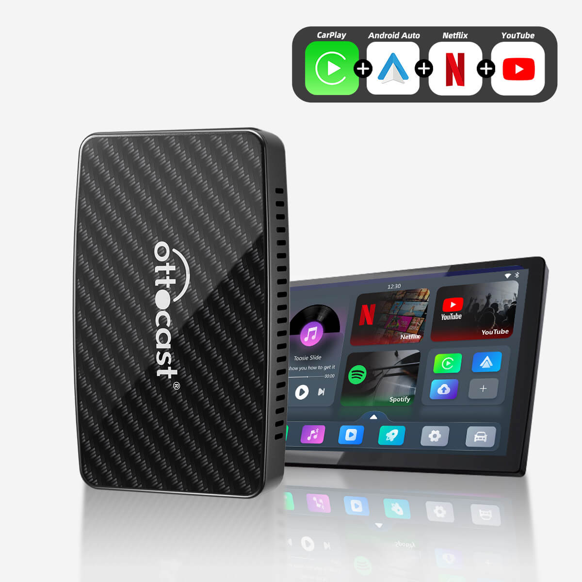 Ottocast Wireless CarPlay Android Auto Play2Video Pro All-in-one Adapter For Mazda Peugeot Wired CarPlay Car Built in Video App - 34