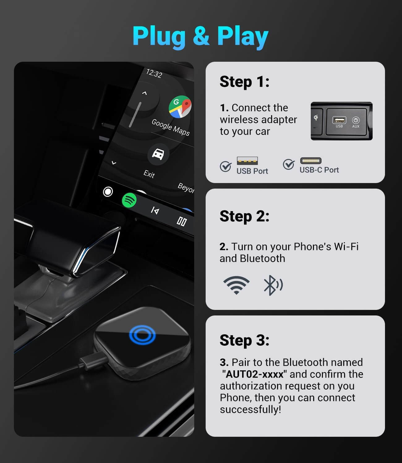 ⌛ 43% Off All Week Long! OTTOMOTION ™ CarPlay+Android Auto Link 2 IN 1
