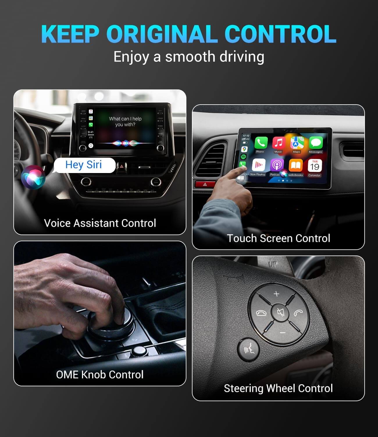 ⌛ 43% Off All Week Long! OTTOMOTION ™ CarPlay+Android Auto Link 2 IN 1