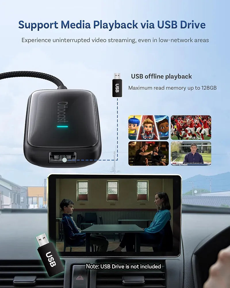 💥 2026’s Most Advanced- Play2Video Ultra – Wireless CarPlay Adapter + Netflix & YouTube