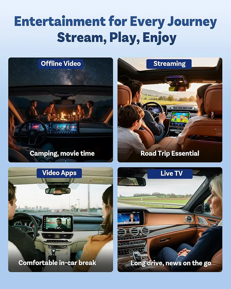 💥 2026’s Most Advanced- Play2Video Ultra – Wireless CarPlay Adapter + Netflix & YouTube