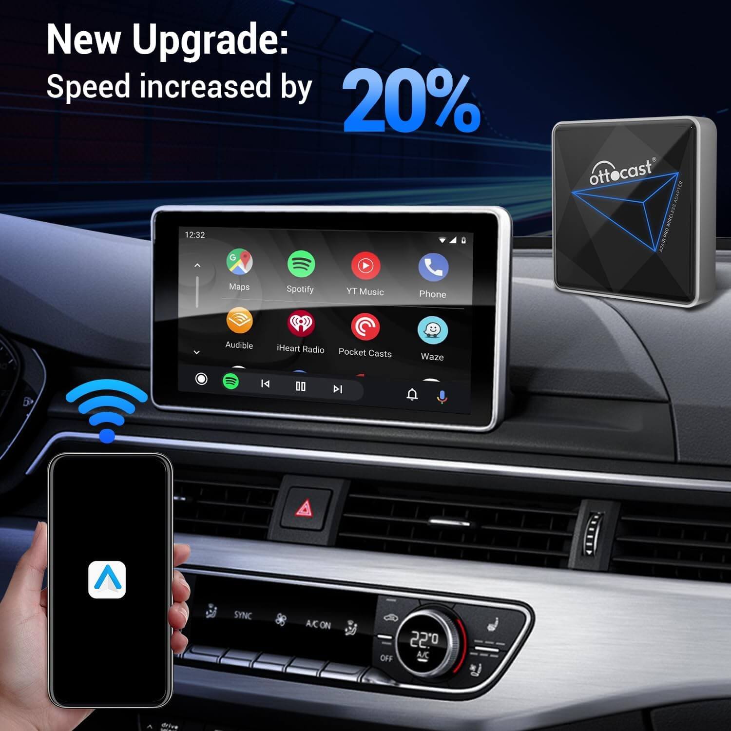 OTTOCAST ™ A2 Pro Adaptateur Android Auto