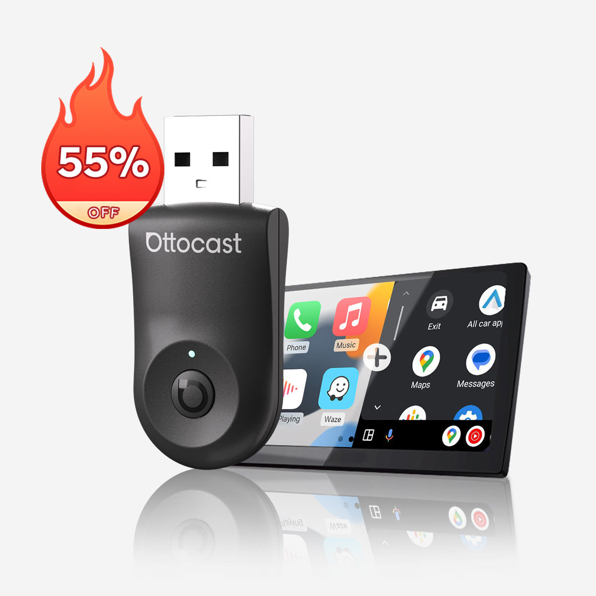 Mini Wireless CarPlay/Android Auto Adapter