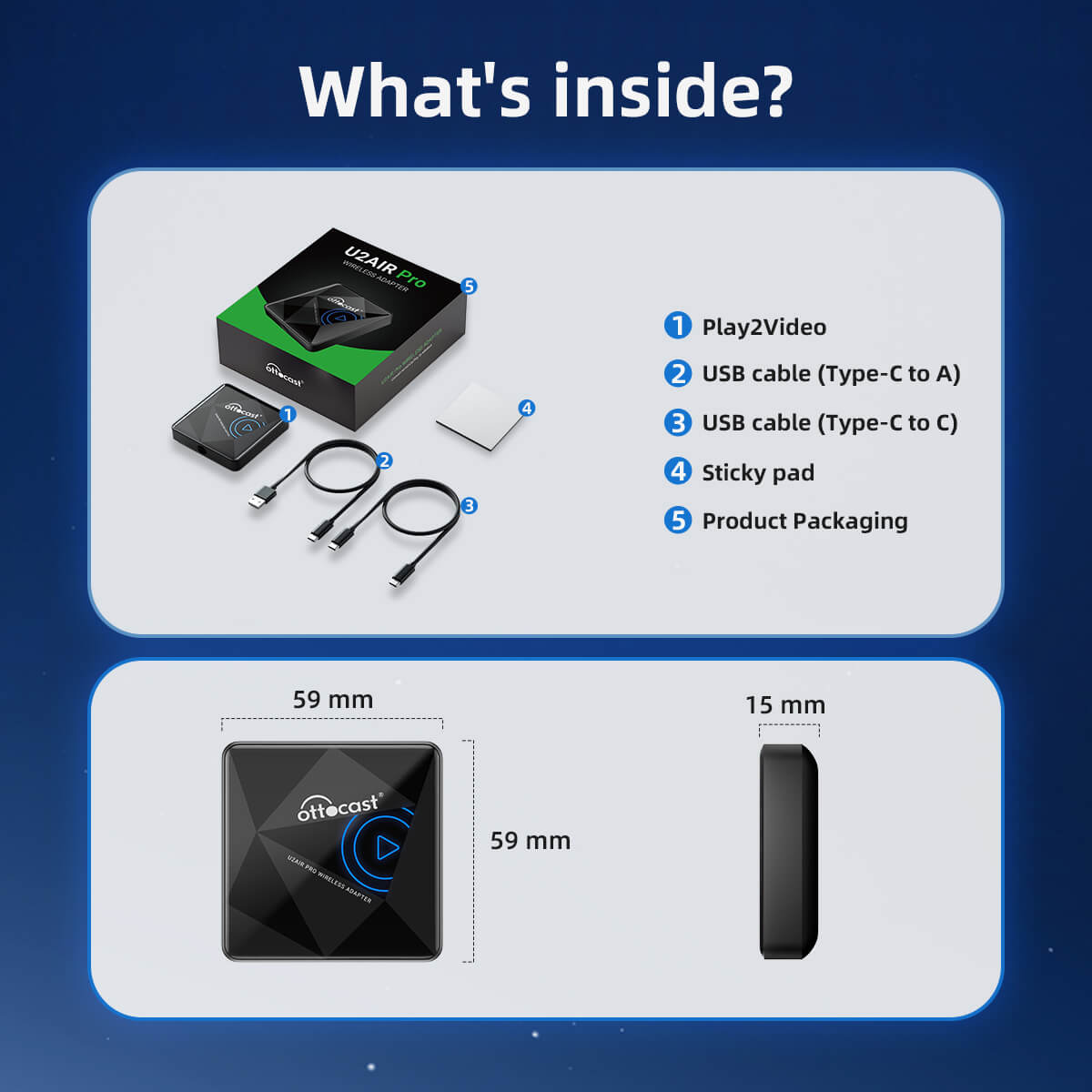 Adattatore Wireless Android Auto A2Air Pro