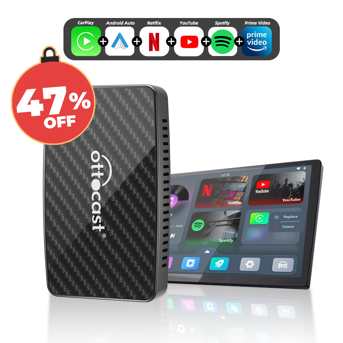 Play2Video Pro - Adapter bezprzewodowy do przesyłania Netflix lub YouTube na żywo