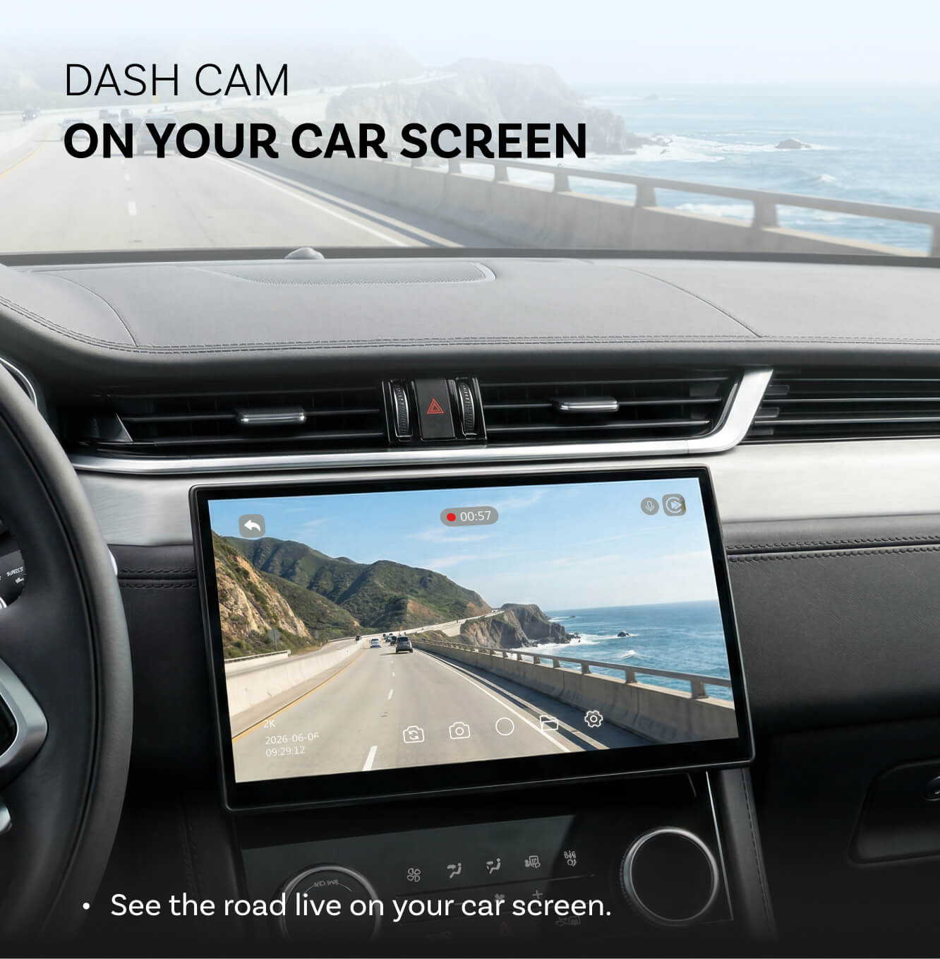 OttoSafe Cam 2-in-1 Dual Dash Cam & Wireless CarPlay Adapter