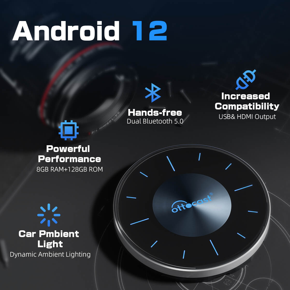 OttoAibox ™ Boîte AI CarPlay P3