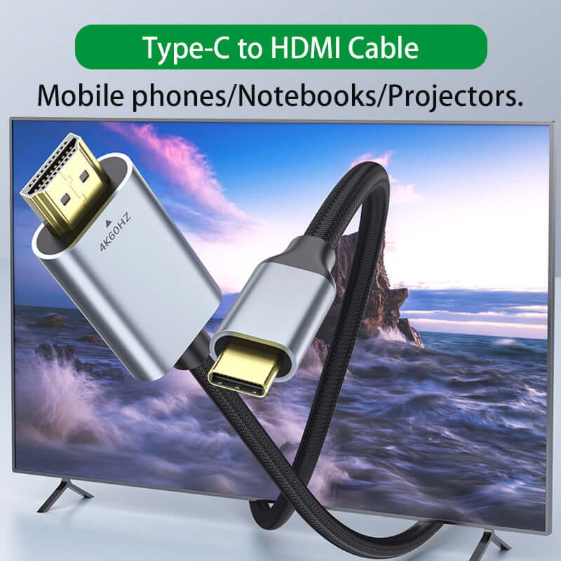 Câble de mise en miroir de téléphone mobile-Type-C-HDMI