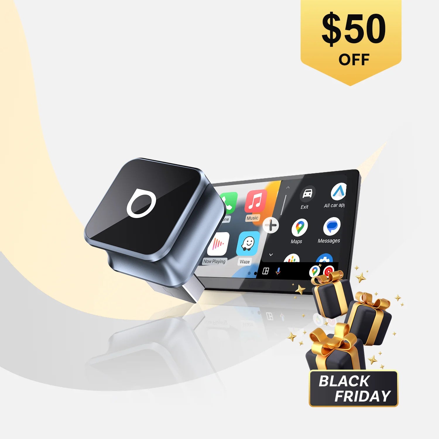 💥 2026’s Most Advanced- Ottocast Mini Cube 3.0 ™ Wireless CarPlay Android Auto Dongle