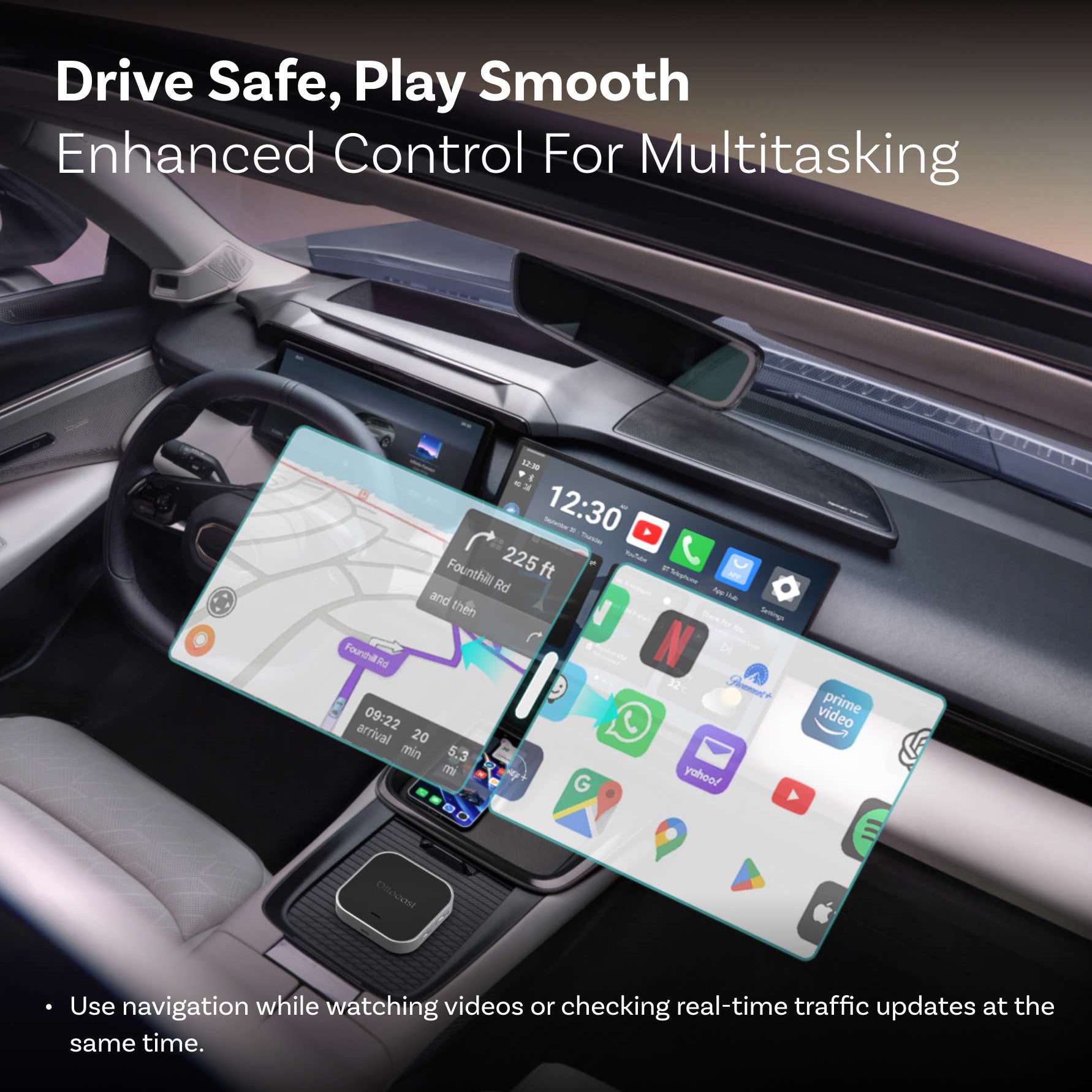 OTTOCAST E2 – 🚗 Aggiornamento 2026 Trasforma la tua auto in un cruscotto con sistema Android intelligente