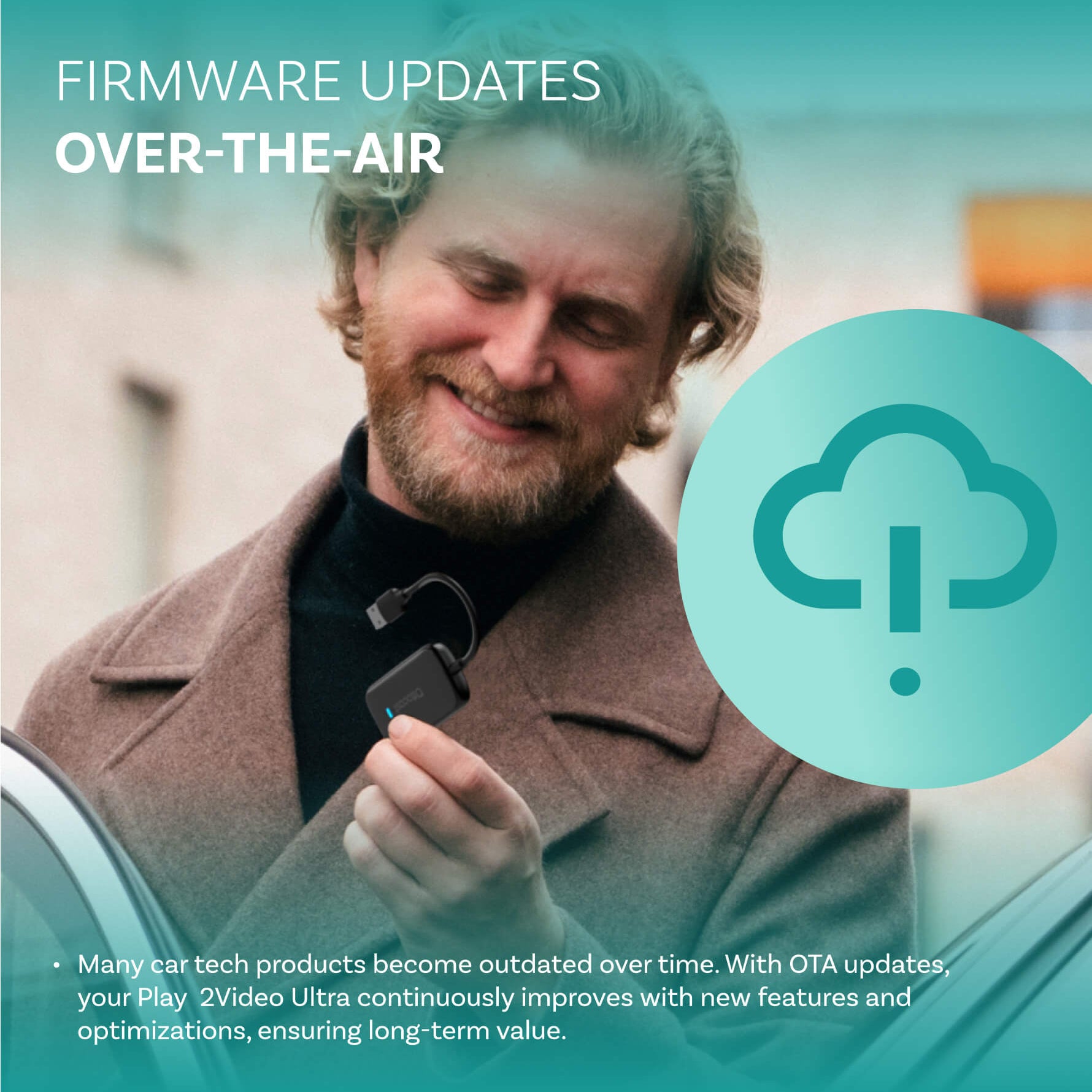 Adaptateur Ultra Sans Fil Play2Video CarPlay Android Auto