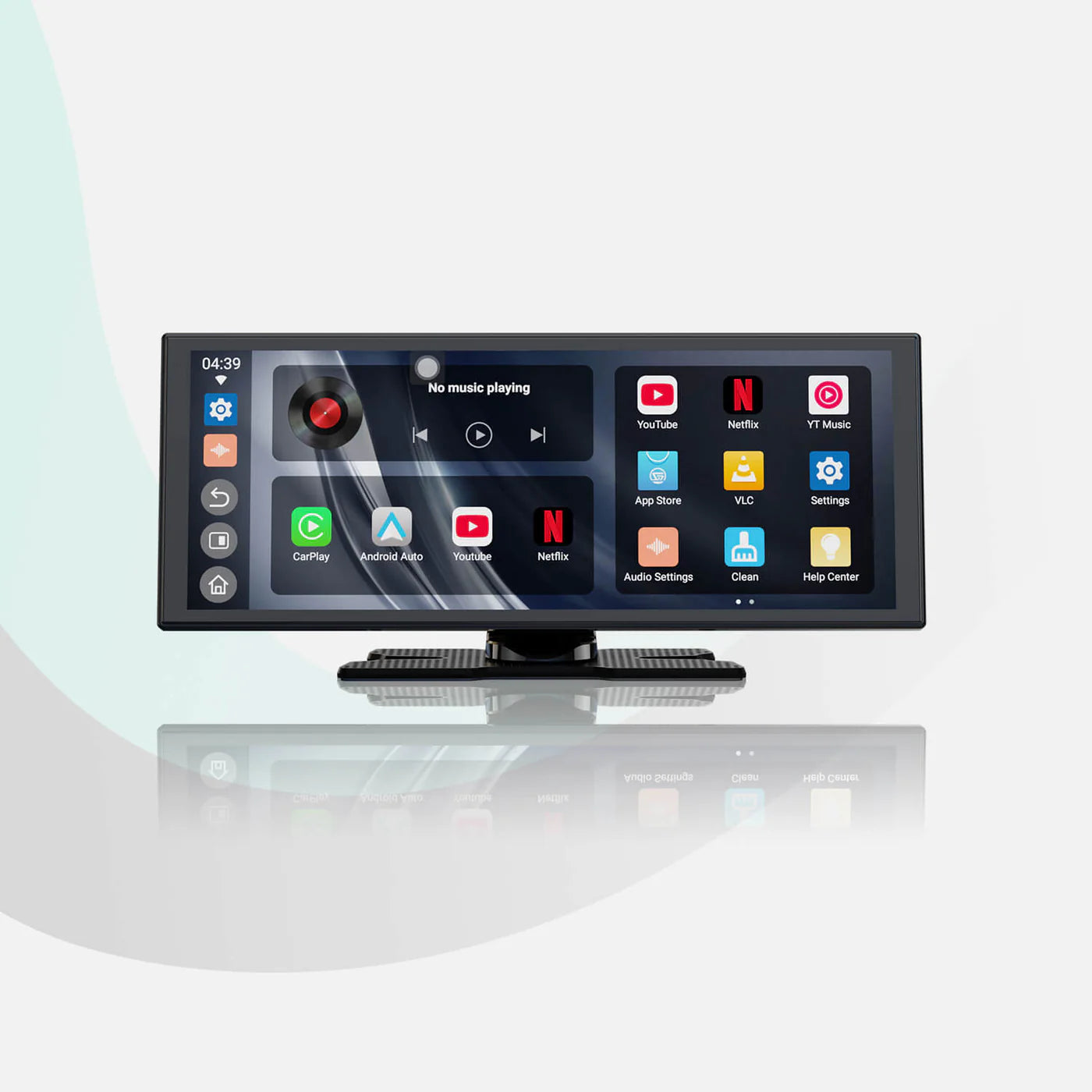 ScreenFlow Portable Car Display – Trådlös CarPlay/Android Auto med videoströmning