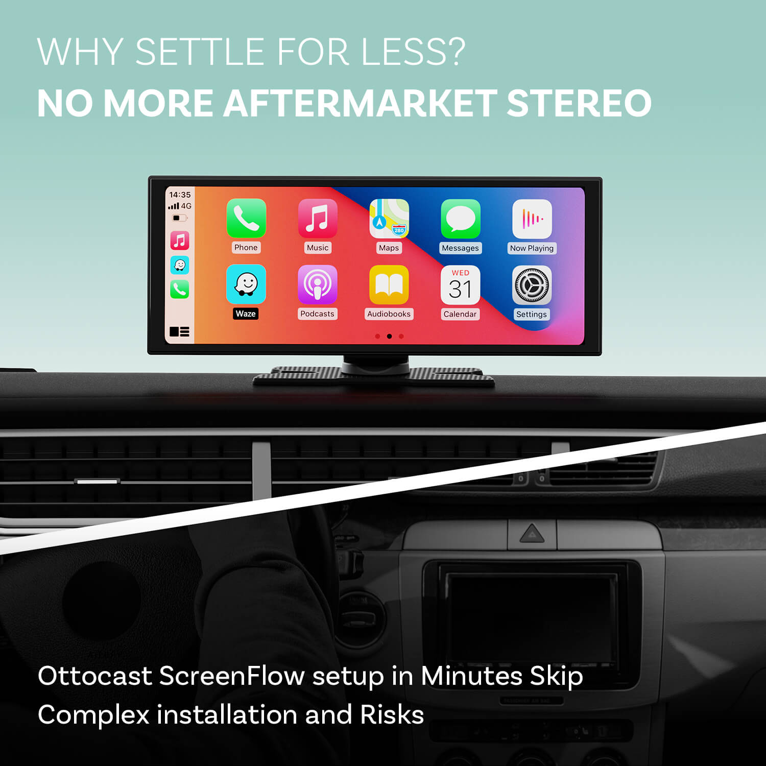 ScreenFlow Portable Car Display Screen