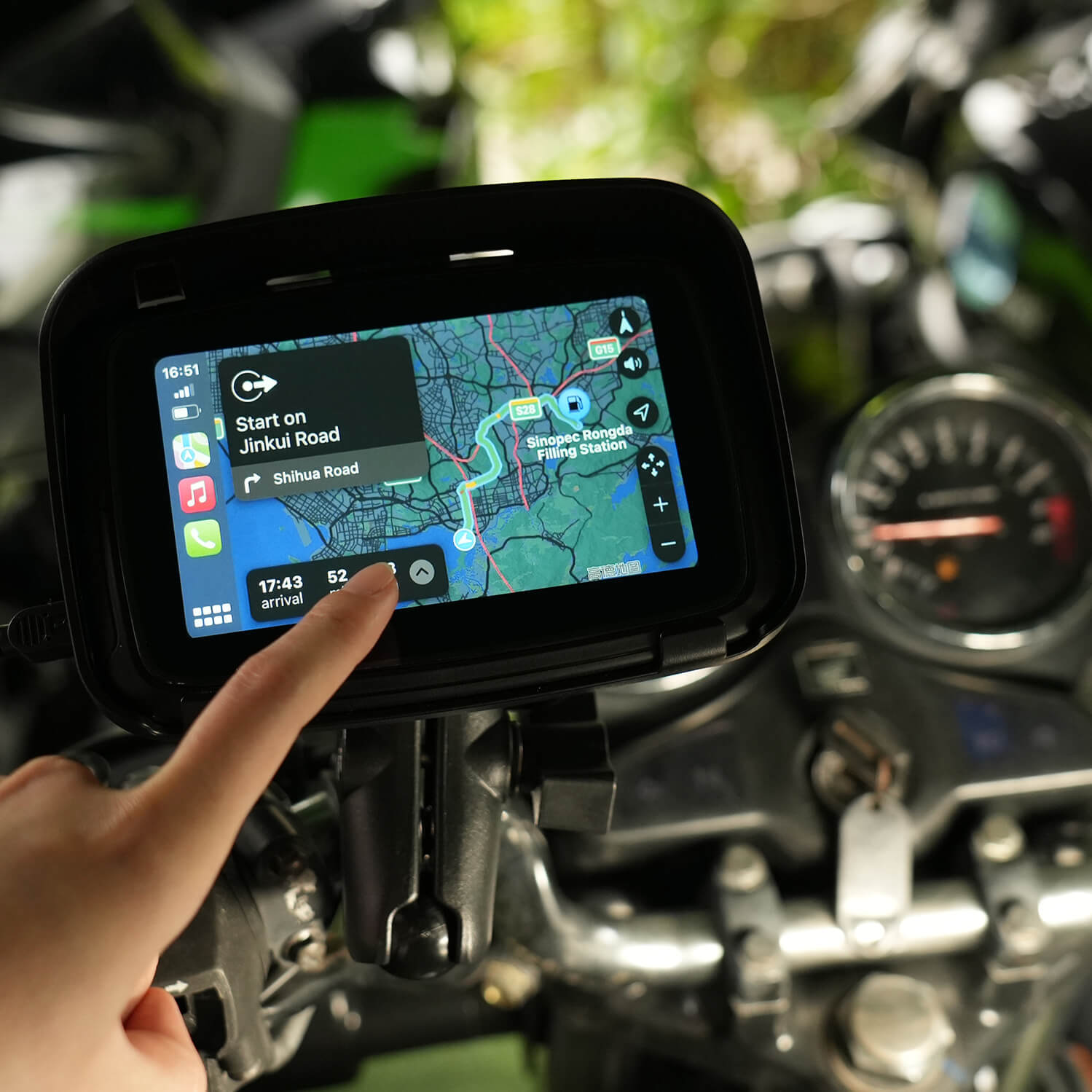 Adaptador GPS sem fio para motocicleta OTTOCAST ™ C5