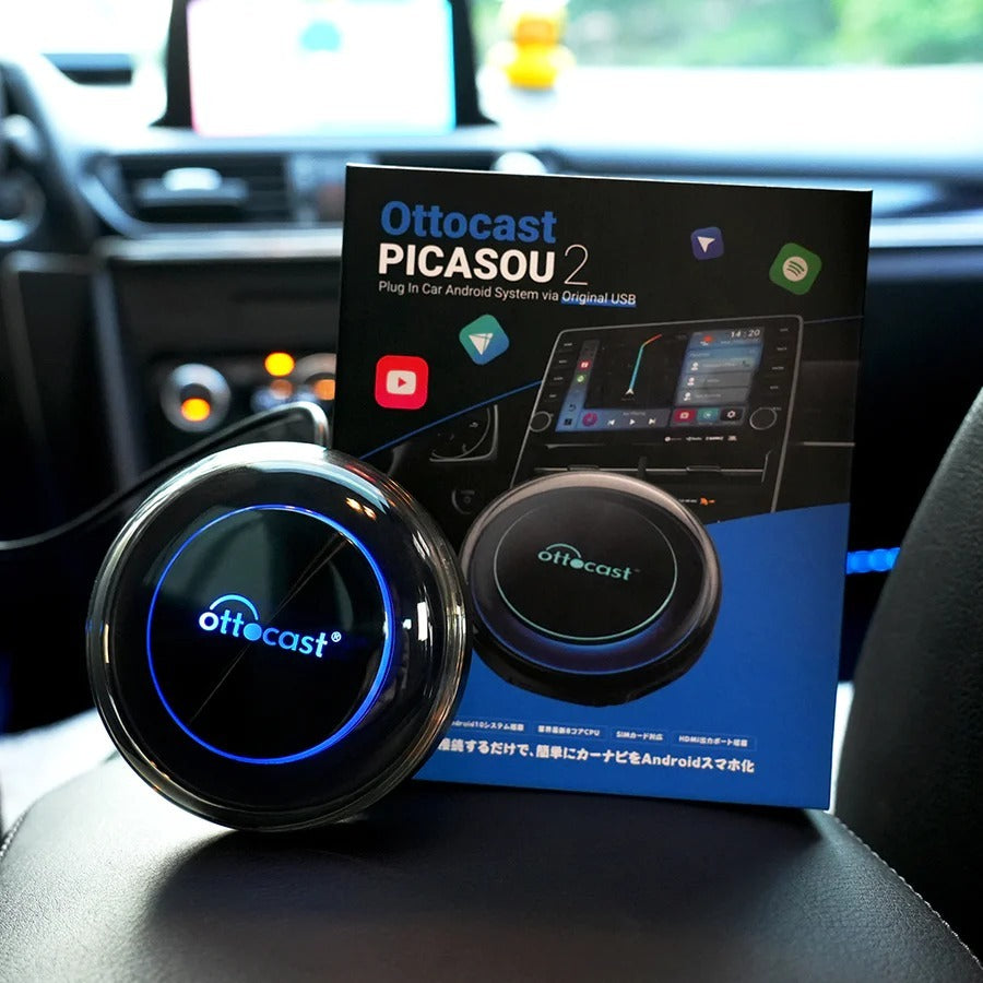 OTTOCAST™PICASUED 2 CarPlay AI Caja