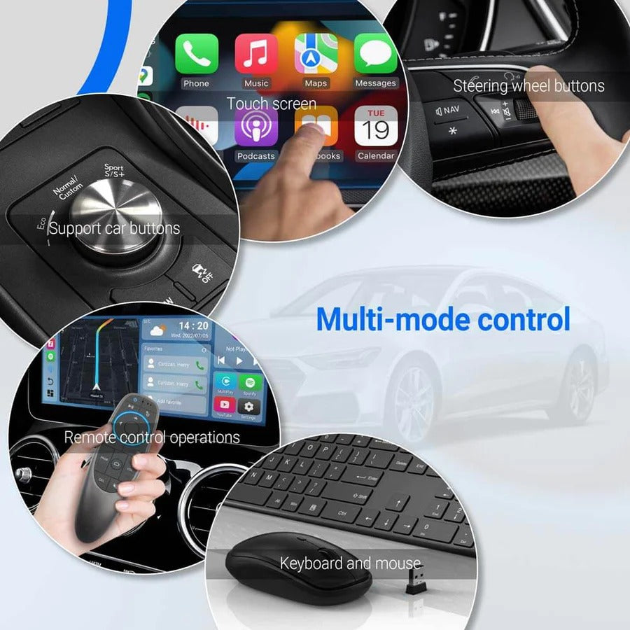 OTTOCAST PICASOU 2 PRO CarPlay AI Box Wireless Android Auto TV Box HDMI  Input for Kia Hyundai VW Car Accessories