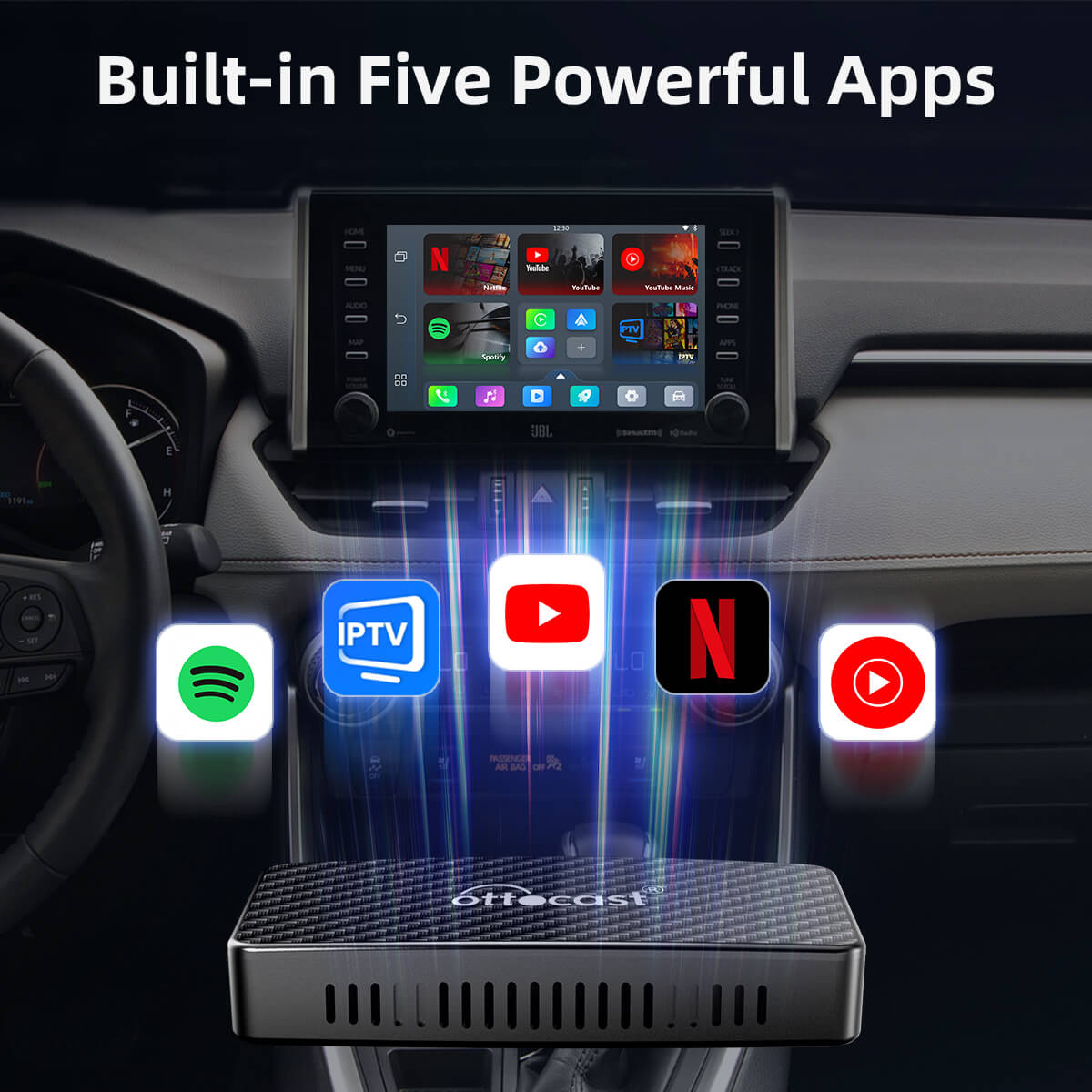 Adaptador todo en uno inalámbrico Play2Video Pro CarPlay/Android Auto