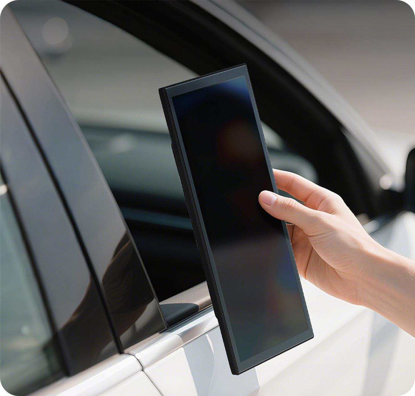 ScreenFlow Portable Car Display – Wireless CarPlay/Android Auto with V