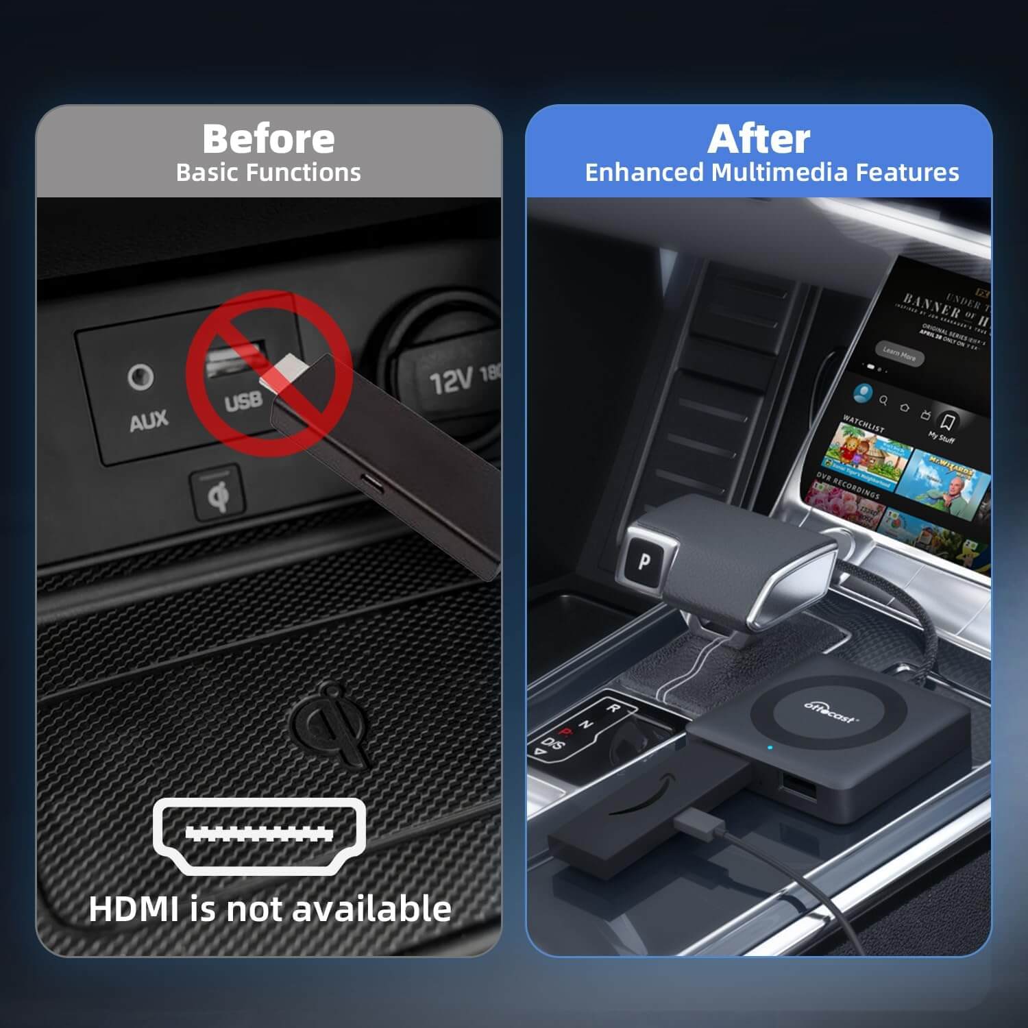 Car TV Mate - HDMI Multimedia & Wireless CarPlay Adapter