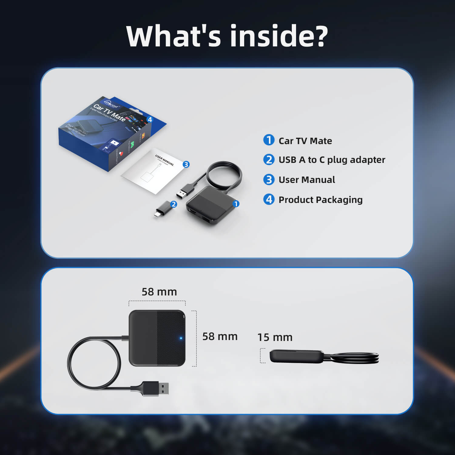 Car TV Converter for Fire TV Stick