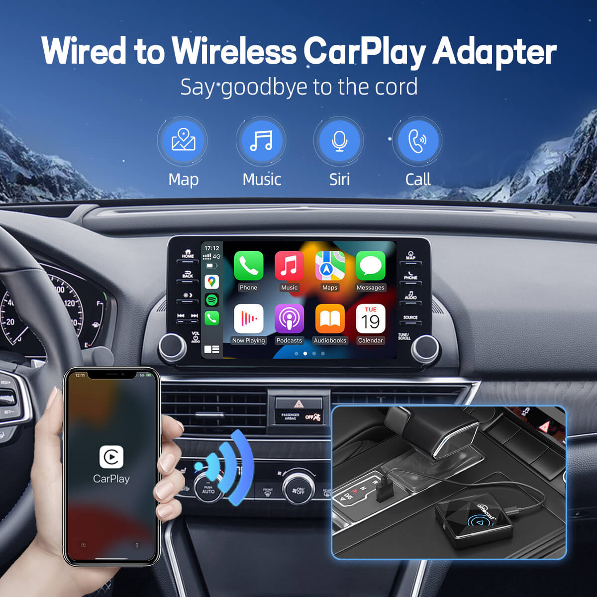 Adaptador A2Air Pro Wireless para Android Auto