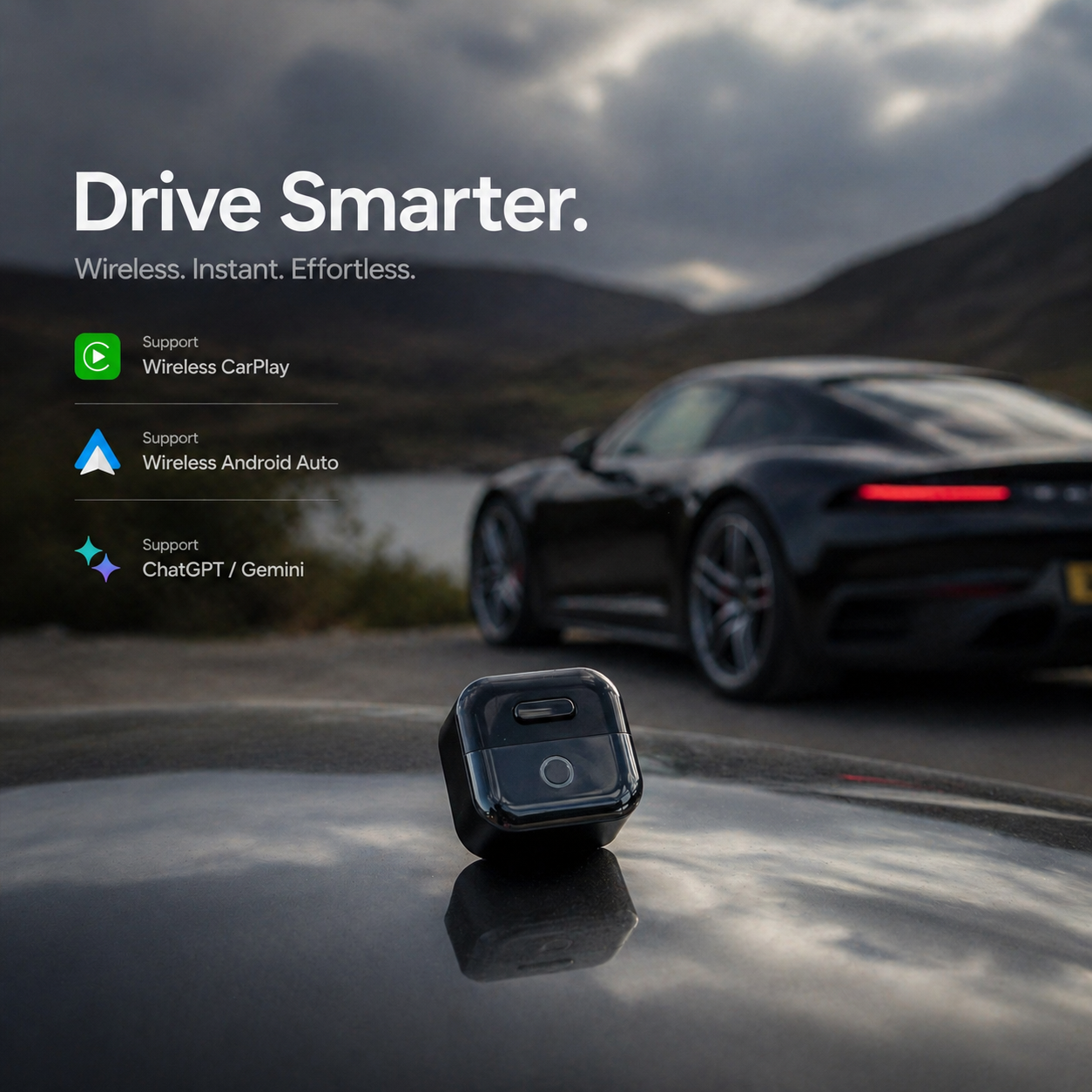 Mini Pico Next-Gen Wireless CarPlay Android Auto adapter