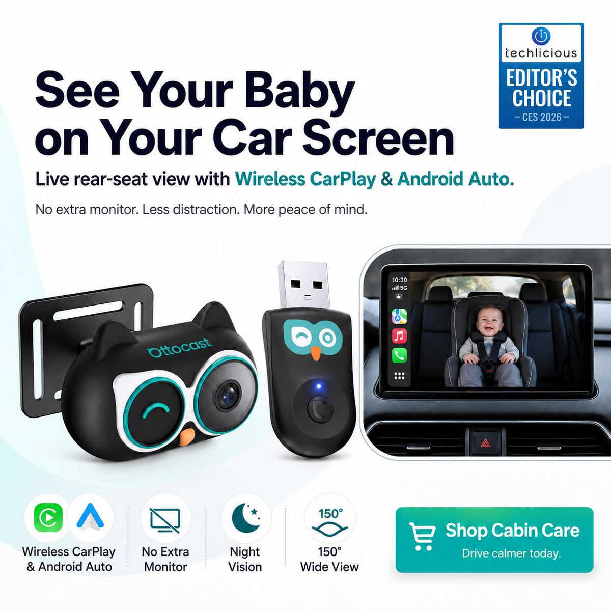 Ottocast Cabin Care: The Ultimate Peace of Mind for Driving Parents