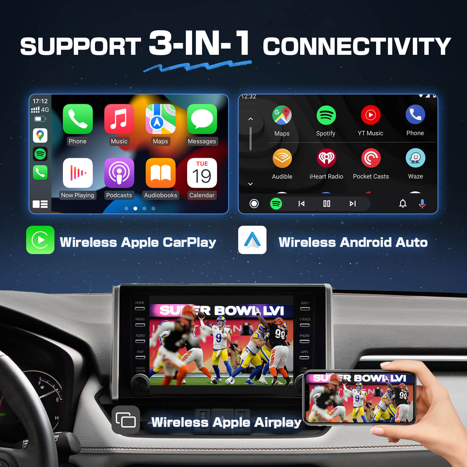 OTTOCAST Wireless CarPlay/ Android Auto