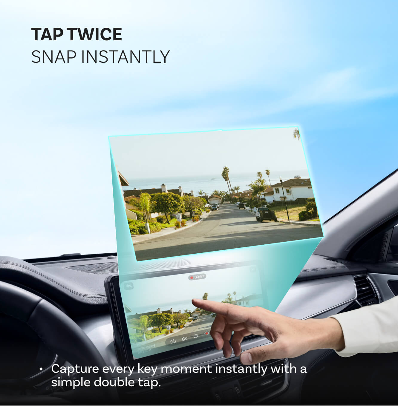 OttoSafe Cam 2-in-1 Dual Dash Cam & Wireless CarPlay Adapter