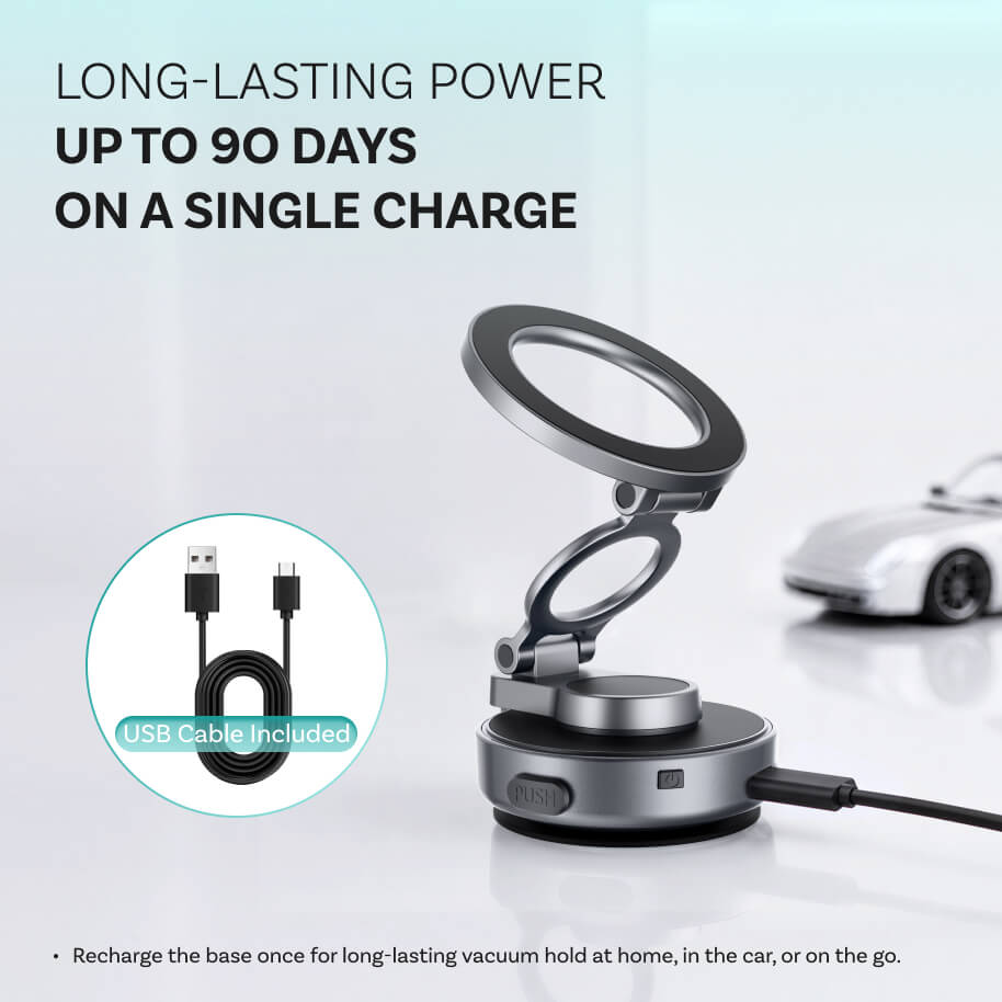 Vacuum Magnetic Phone Mount