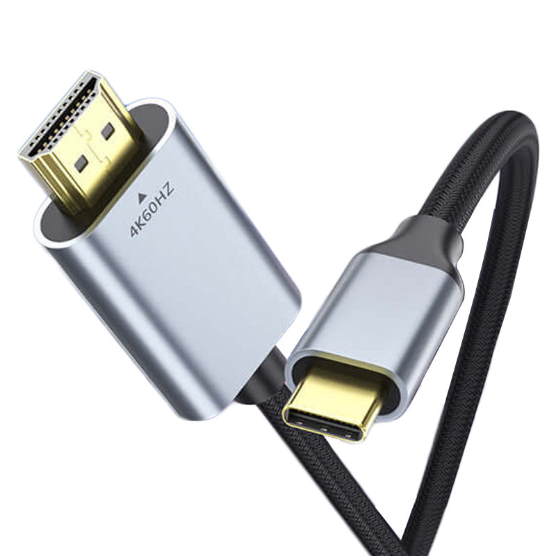 Cabo HDMI Tipo C para iPhone Série 15, MacBook Pro/Air, iPad Pro, Série Android