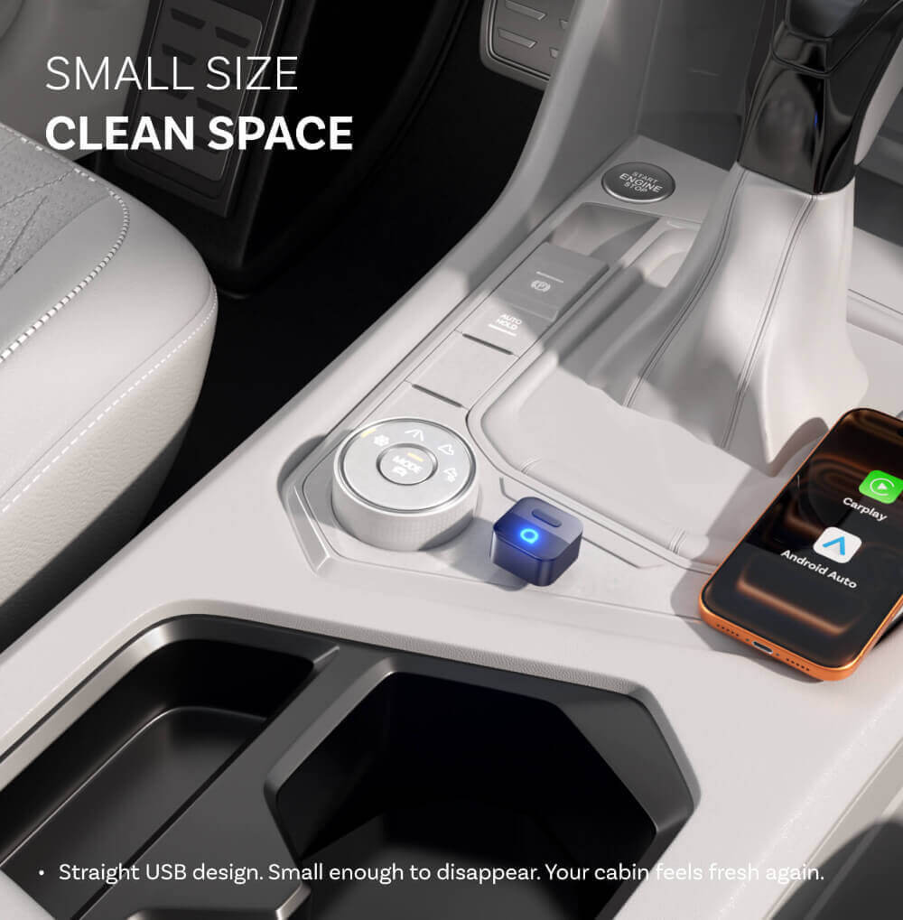 Ottocast Mini Pico Adattatore Wireless CarPlay/Android Auto