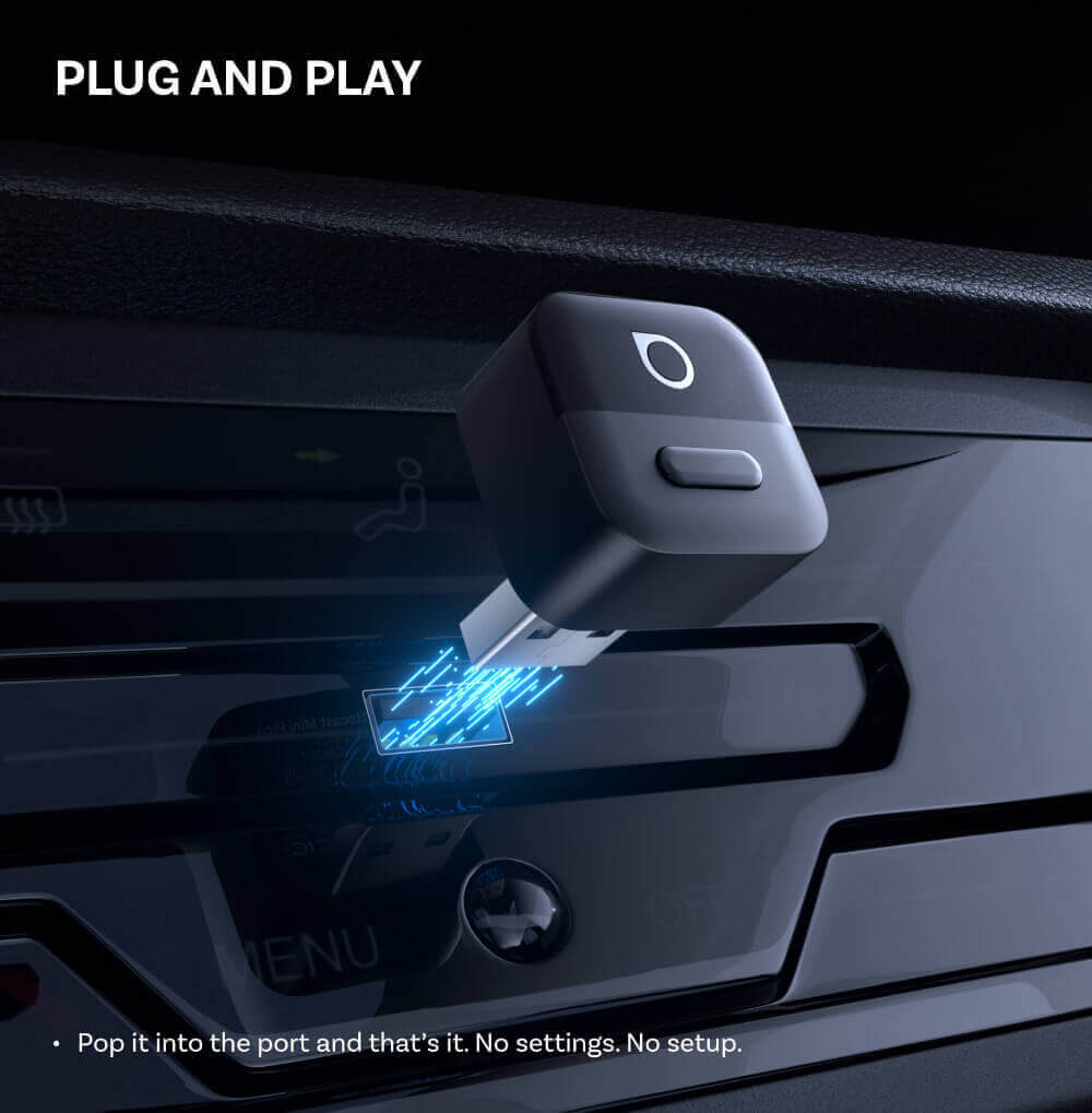 Ottocast Mini Pico Adattatore Wireless CarPlay/Android Auto