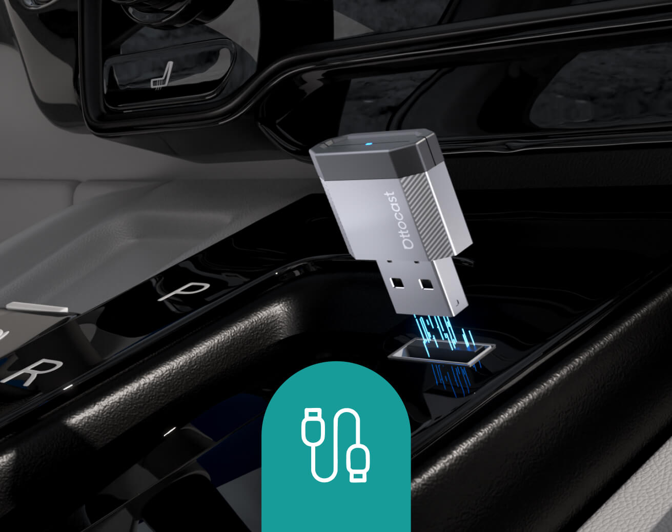 <h4> An USB-Anschluss anschließen</h4>