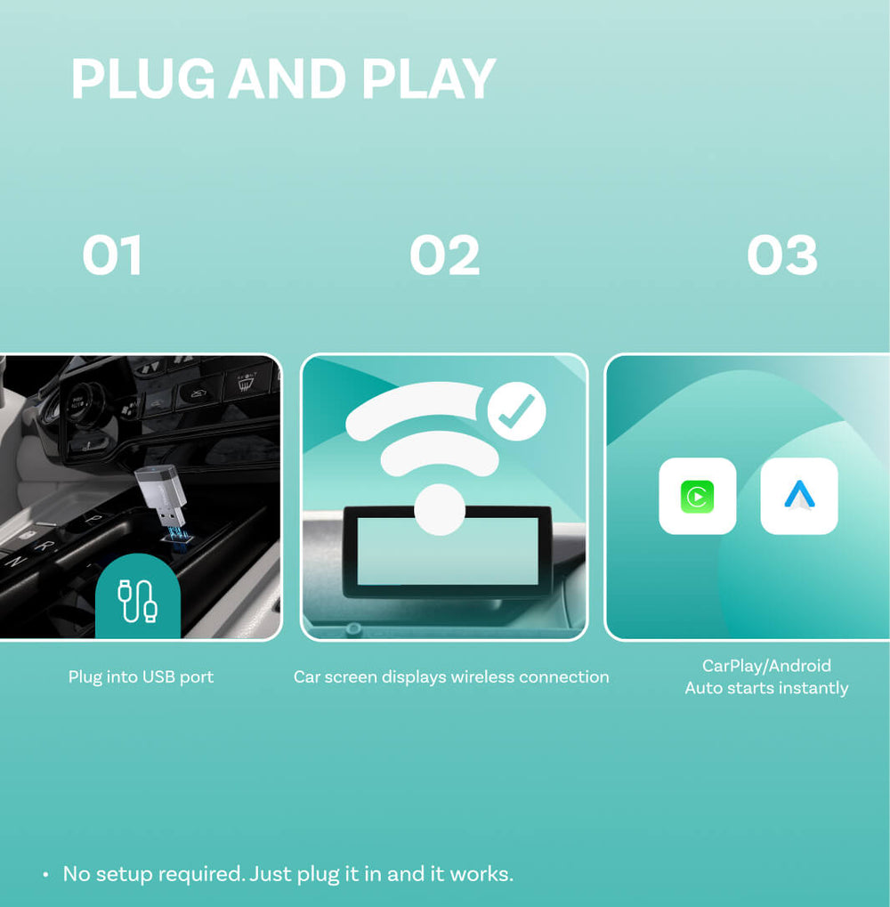 Ottocast Mini NOVA Wireless CarPlay/Android Auto Adapter