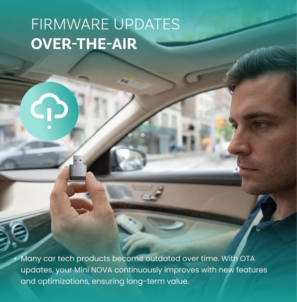 Ottocast Mini NOVA Adattatore Wireless CarPlay/Android Auto