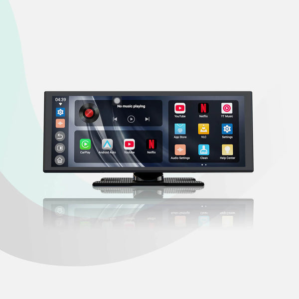 ScreenFlow Bærbar bilskærm – Trådløs CarPlay/Android Auto med videostreaming